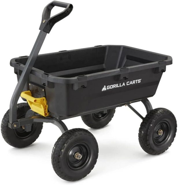 Gorilla Carts 7 Cu Ft Poly Dump Cart