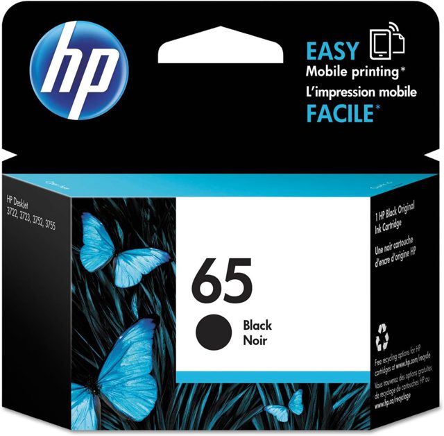HP 65 Black Ink Cartridge (2-Pack)